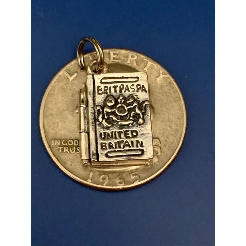 .925 Passport Book Sterling Silver Jewelry Charm #travel #adventure #passport